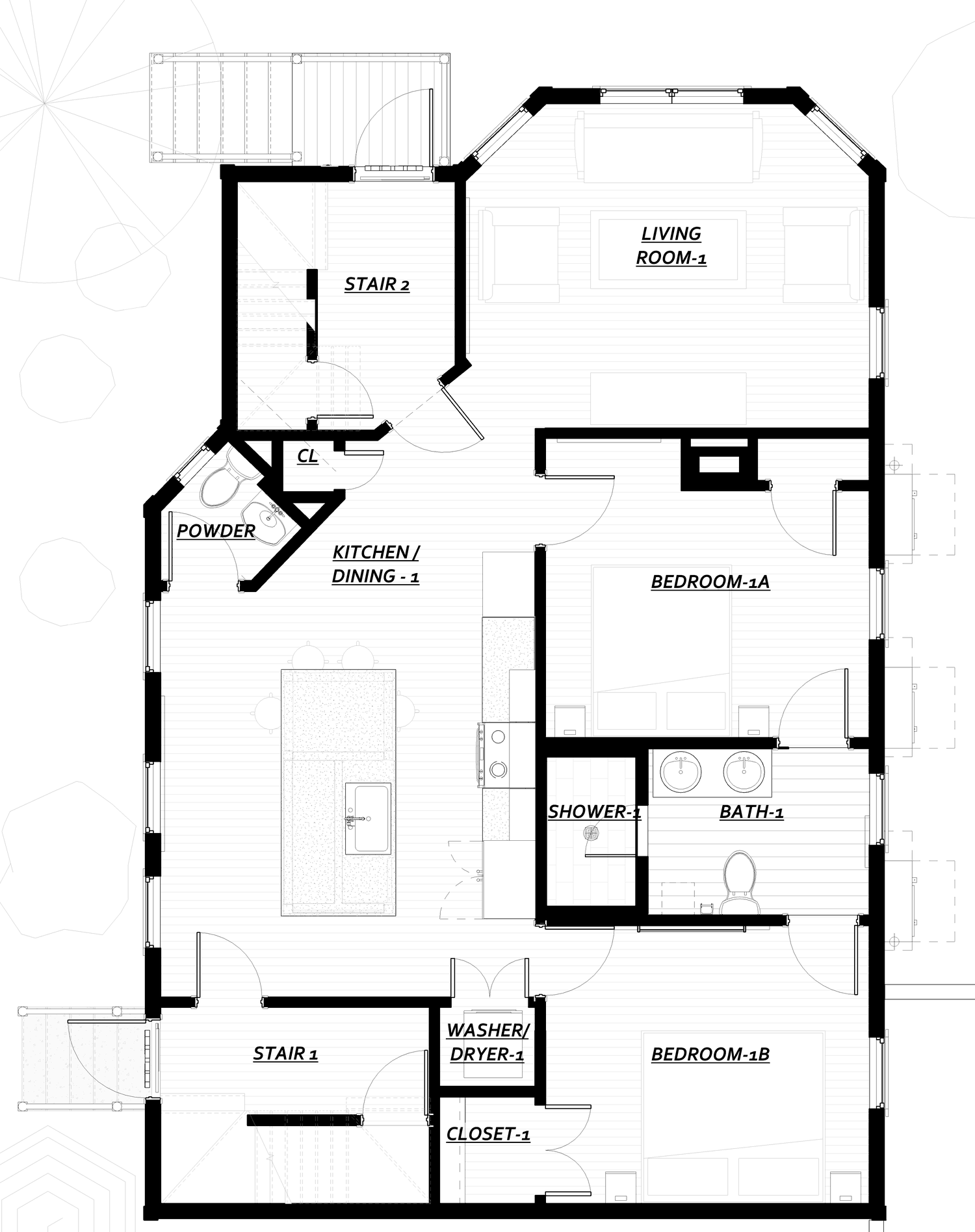 Floor plan, Residence One