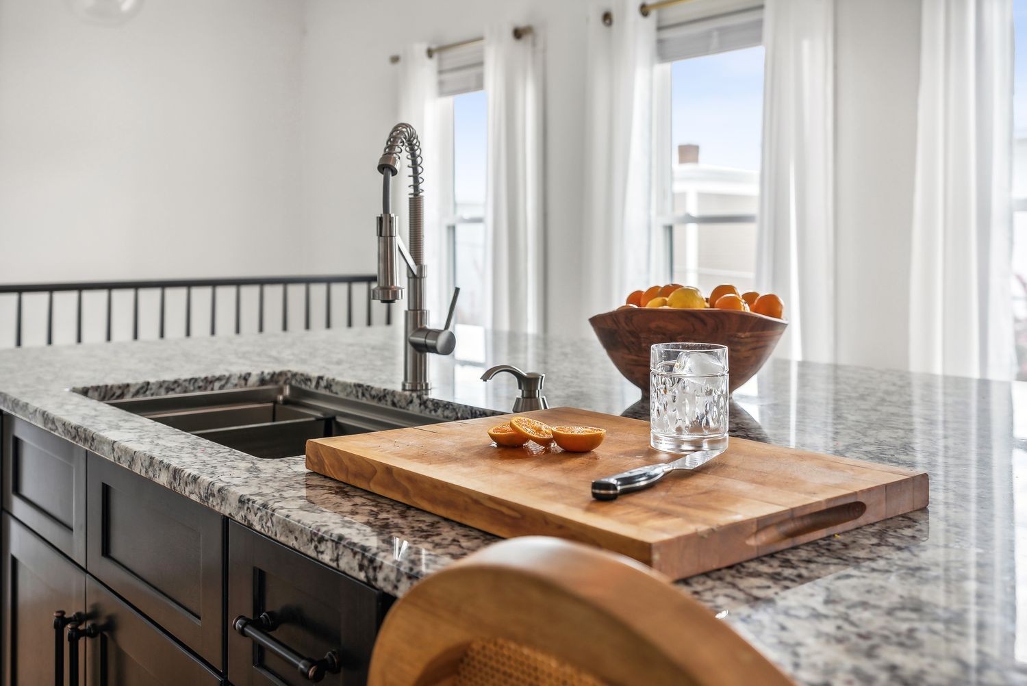 Kitchen island detail, Residence Three
